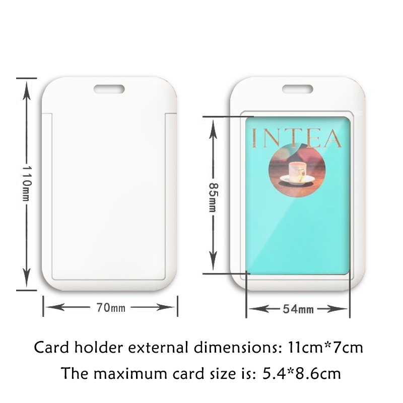 Túi Đựng Thẻ id / Kính Mát / Thẻ id Bằng acrylic Kèm Dây Treo Tiện Dụng Cho Học Sinh Ốp