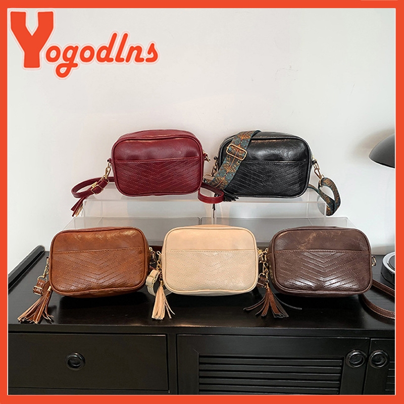 Yogodlns Set 2 Túi Xách Da pu Đeo Chéo Đựng Điện Thoại Thời Trang Dành Cho Nữ