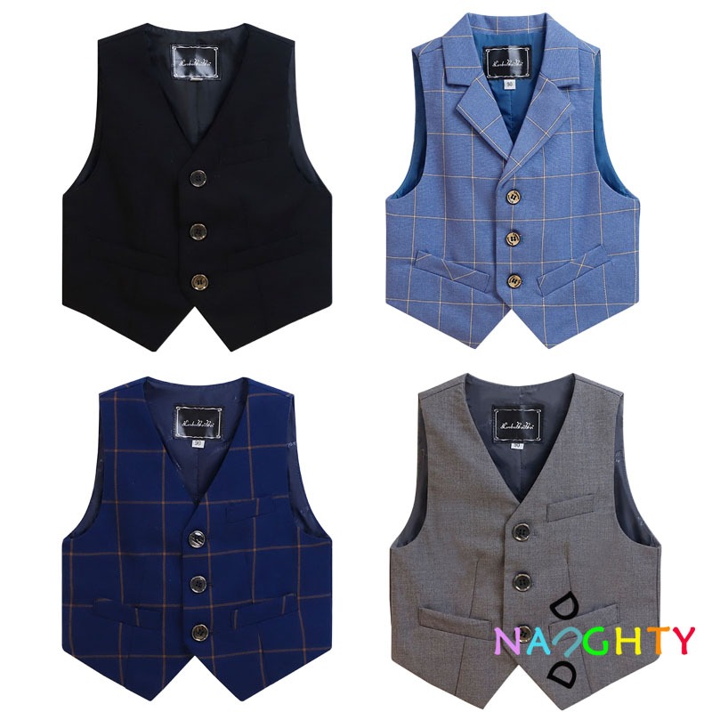 Bộ Quần Áo Biểu Diễn Vest Biểu Diễn Dành Cho Bé Trai 2-11 Tuổi