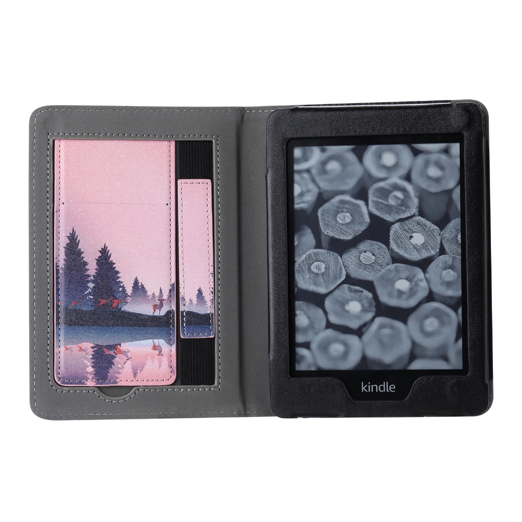 Máy đọc sách điện tử cầm tay Flip Stand Case Bìa da PU có hoa văn thời trang Cho Amazon kindle paperwhite 10th 7th 6th 5th generation 6 "kpw4 paperwhite 1 2 3 4 DP75SDI EY21 PQ94WIF 2018 2015 Ốp