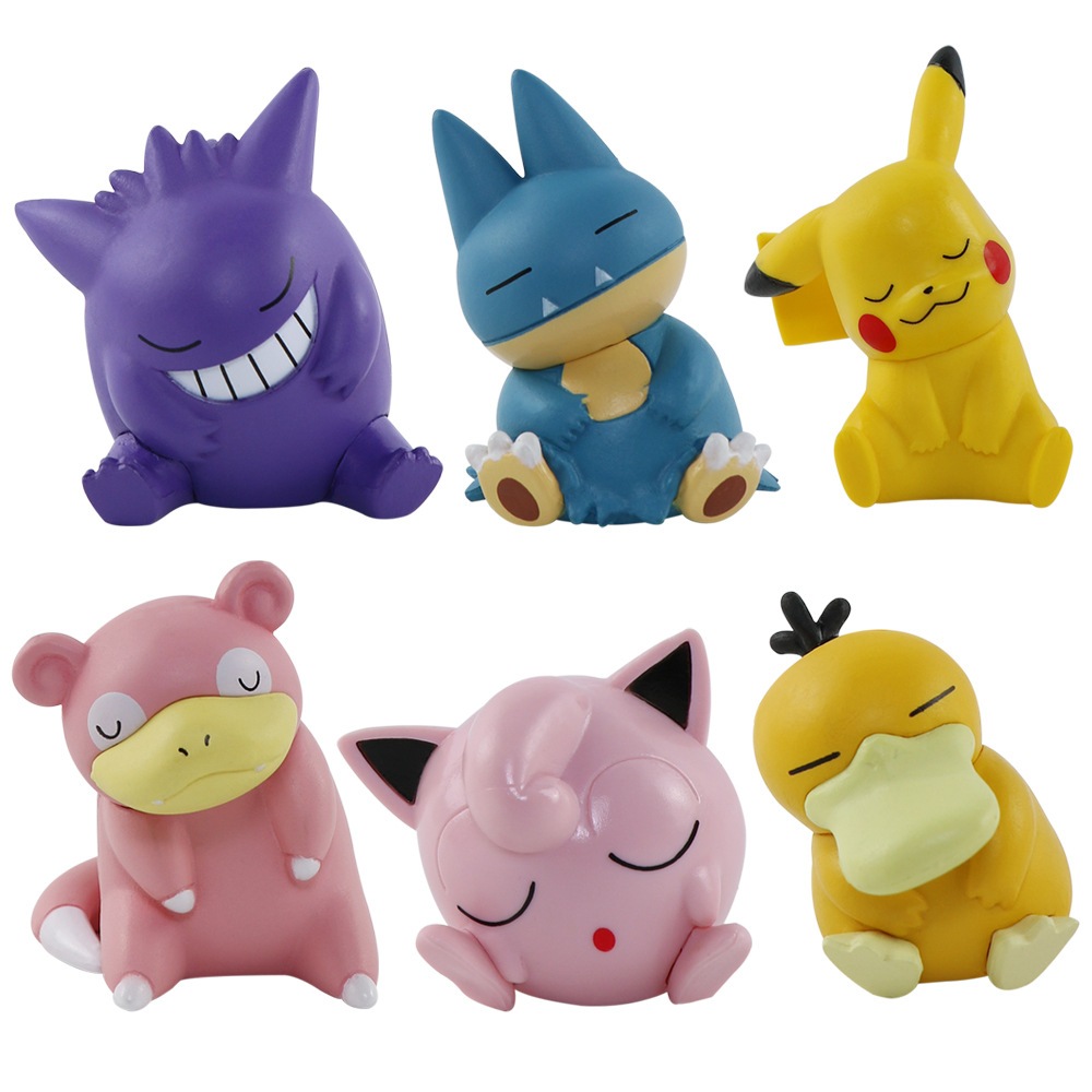 Set 6 Mô Hình Đồ Chơi pokemon 4-5cm