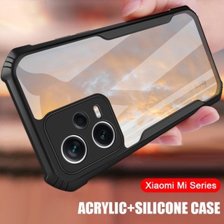 Ốp Điện Thoại Acrylic Trong Suốt Chống Rơi Chống Sốc Cho Xiaomi Mi Redmi Note 8 9 9S 10 10S 11 11S 12 12S 13 9A 9C 9T 10C 12C 13C