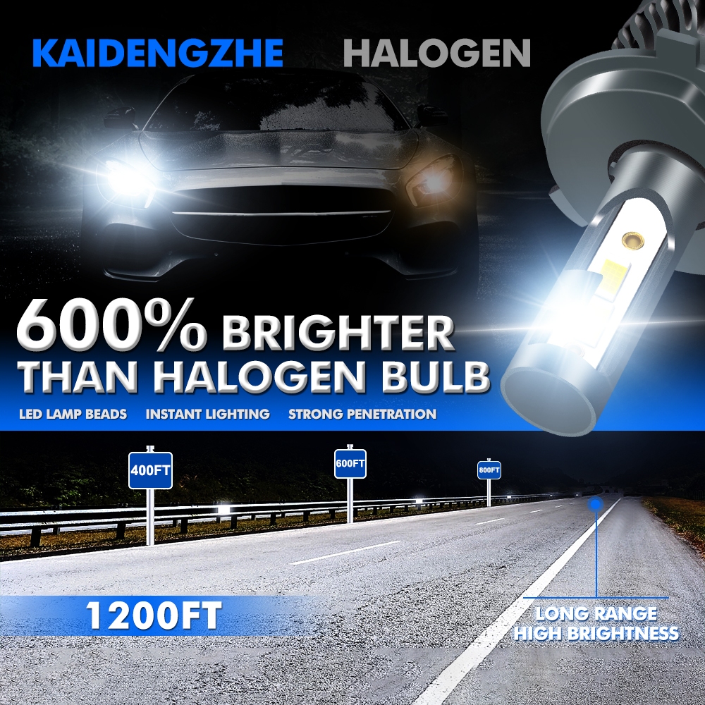 Set 2 Đèn Pha led h4 80w 18000lm h1 h7 h11 9012 H2 Chuyên Dụng Cho Xe Hơi