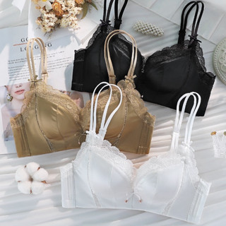 Áo Lót Trắng Nâng Ngực Nhỏ Hai Bên Ngực Dày Chống Chảy Xệ Không Gọng Thép aa Cho Nữ