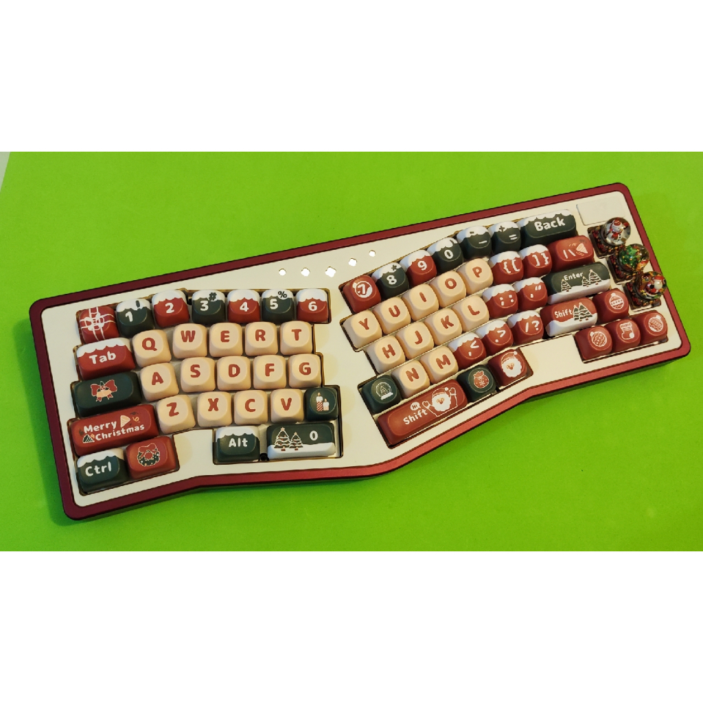 Pbt Nắp Bàn Phím Tròn Nhuộm Màu gradient Chủ Đề Giáng Sinh Dễ Thương Làm Quà Tặng Giáng Sinh