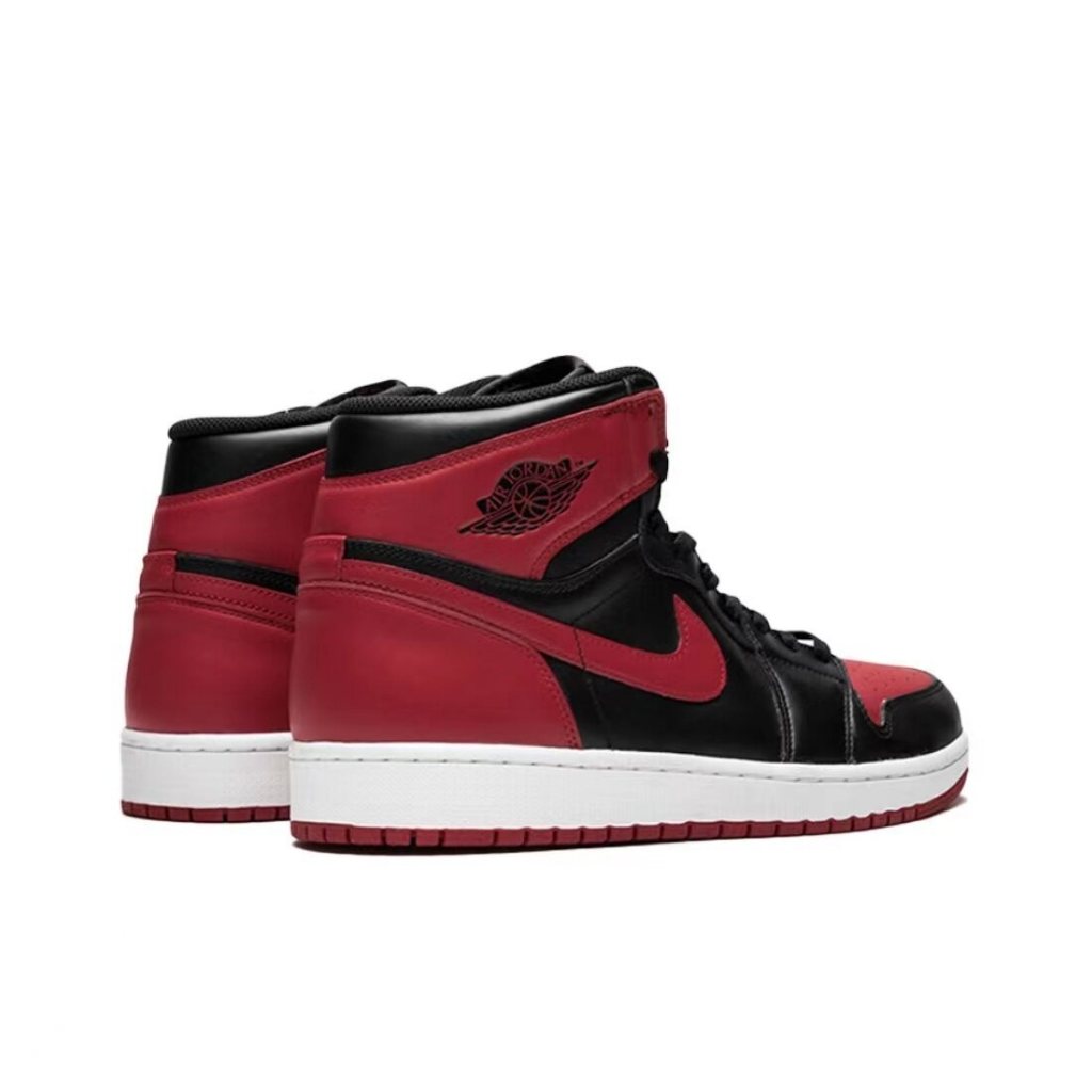 Air 1 bred Giày thể thao nam giày thể thao phong cách đen và đỏ