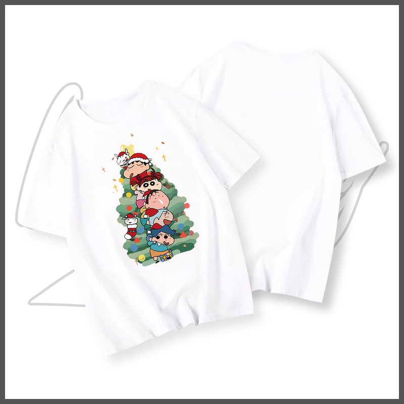 Áo phông nam trắng BEEYANBUY áo thun in hình Christmas tree basic fashion T-shirt unisex ulzzang 100% cotton-Y0413