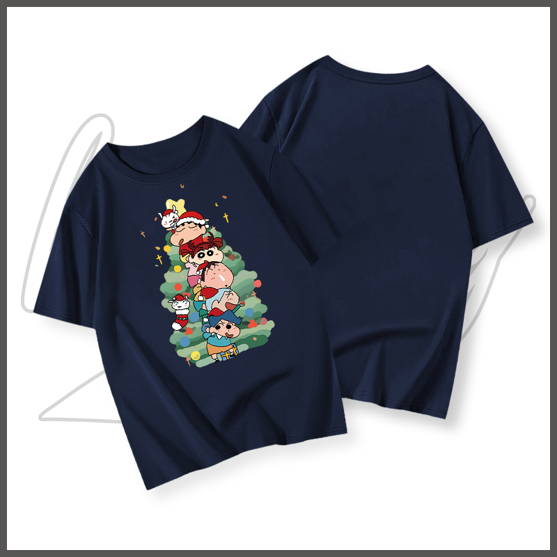 Áo phông nam trắng BEEYANBUY áo thun in hình Christmas tree basic fashion T-shirt unisex ulzzang 100% cotton-Y0413