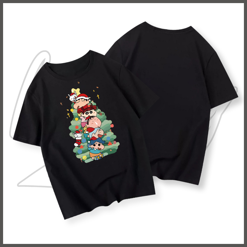 Áo phông nam trắng BEEYANBUY áo thun in hình Christmas tree basic fashion T-shirt unisex ulzzang 100% cotton-Y0413