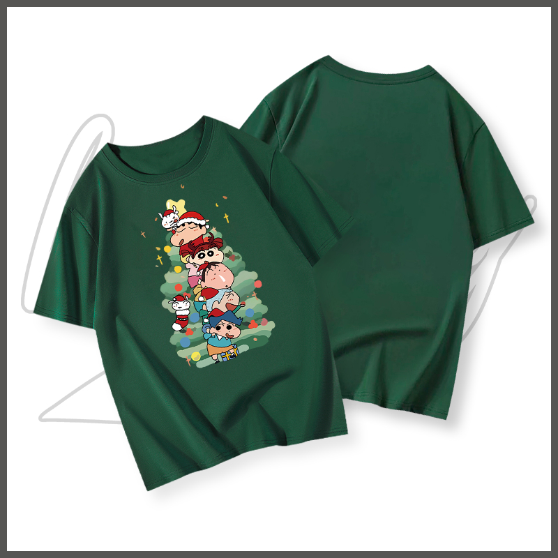 Áo phông nam trắng BEEYANBUY áo thun in hình Christmas tree basic fashion T-shirt unisex ulzzang 100% cotton-Y0413