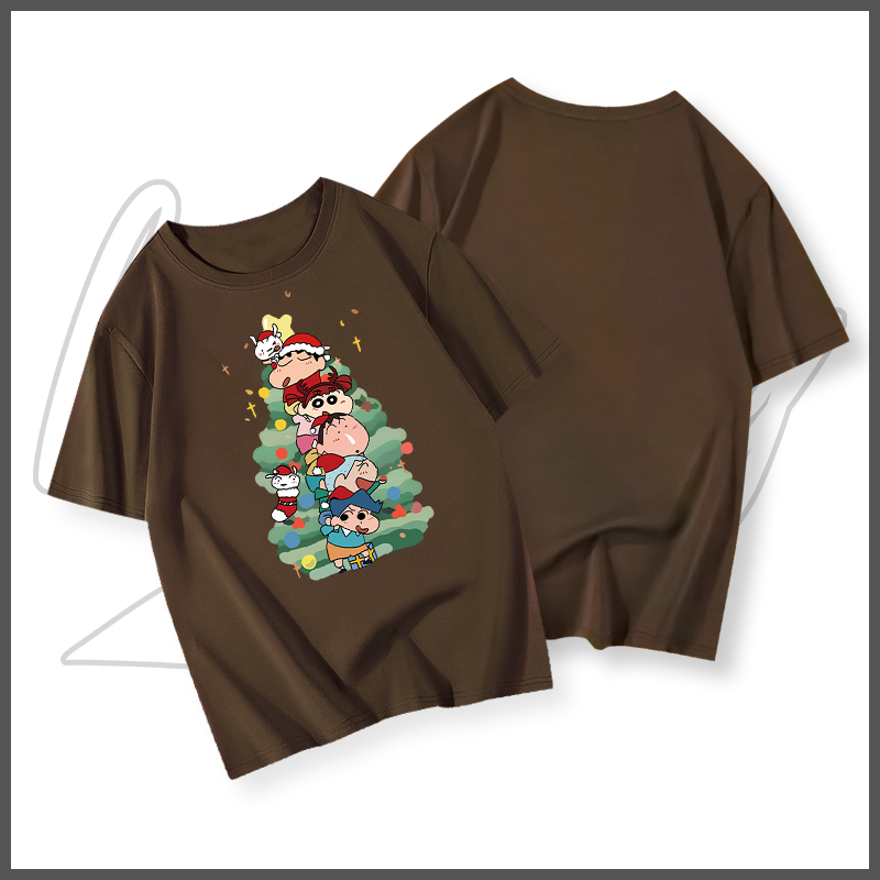 Áo phông nam trắng BEEYANBUY áo thun in hình Christmas tree basic fashion T-shirt unisex ulzzang 100% cotton-Y0413