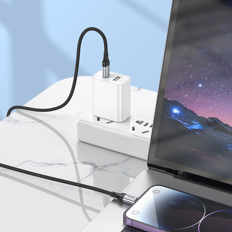 Hoco Cáp Sạc Nhanh x102 usb c Sang lightning 27w pd Cho iphone 13 / 12mini / 12 / 12pro / 12pro max / pro xs max x 8