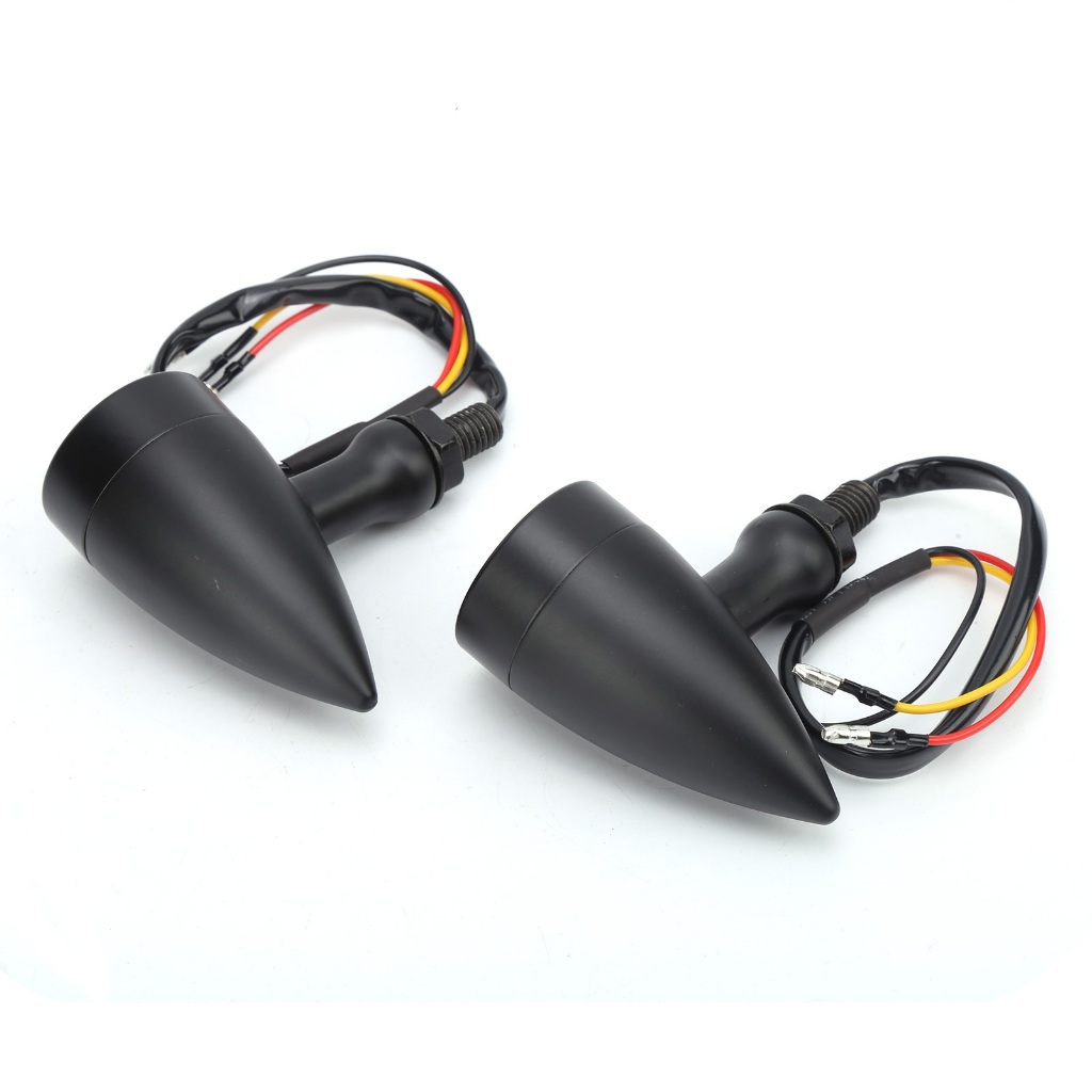 Có thể bán buôn Set 2 Đèn Xi Nhan Xe Máy 12v 10mm Bằng Nhôm Màu Hổ Phách Cổ Điển vermont055 Hàng giao ngay