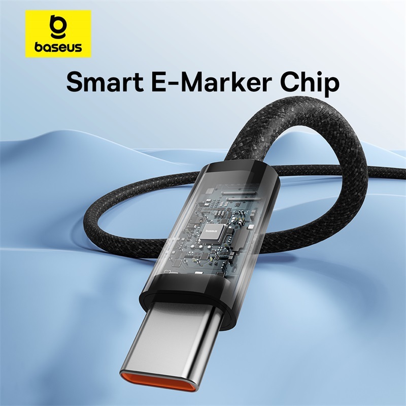 Dây Cáp Sạc Nhanh Baseus 100W PD USB C Sang USB Type C Cho iPhone15 Samsung S24 Huawei Xiaomi