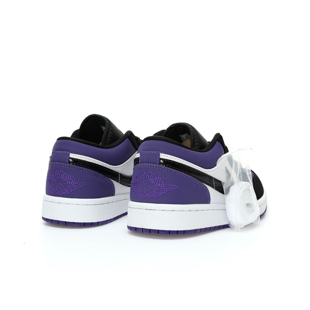 Giày thể thao nam Air Jordan 1 Low Court Tím đen mũi tím giày thể thao