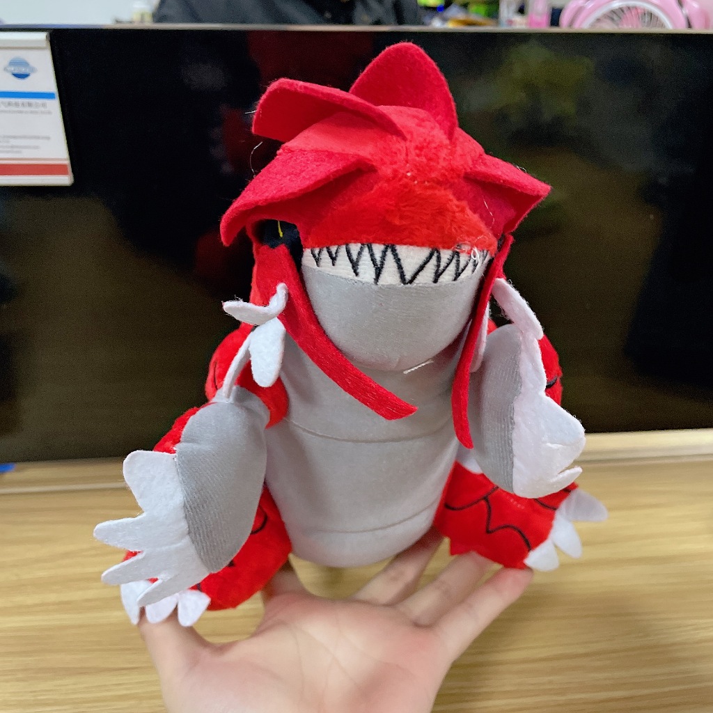 25cm Pokemon Groudon Sang Trọng Búp Bê Hoạt Hình Nhật Bản Anime Red Elf Sang Trọng Đồ Chơi Nhồi Bông Mềm Búp Bê Khủng Long Kawaii Quà Tặng Sinh Nhật Cho Trẻ Em