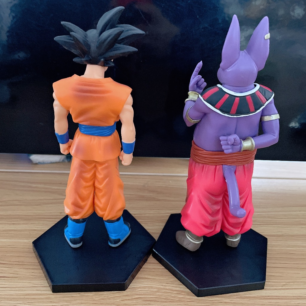 Set 2 Mô Hình Nhân Vật son goku beerus Trong dragon ball z 17cm
