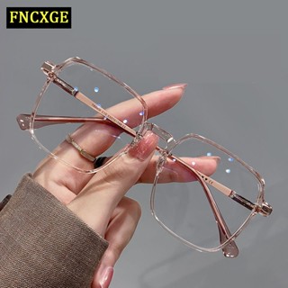 FNCXGE mắt kính cận -1.0~6.0 Kính Cận Gọng Kim Loại Chống Ánh Sáng Xanh Hình Oval Thời Trang Hàn Quốc Cho Nữ/kính cận có độ /gọng kính tròn kim