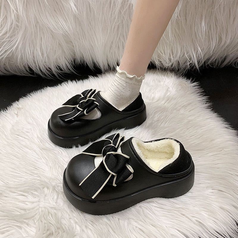 Serein  dép lông dép bông Đế Dày dép quai hậu đế cao 2023 hot trend Đa màu sắc Đế chống trơn trượt Độc lạ Trẻ trung FMR23B0X5G 48Z231129