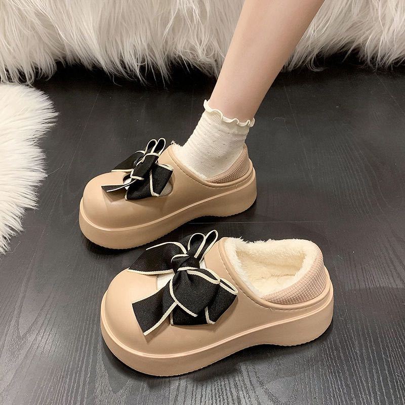 Serein  dép lông dép bông Đế Dày dép quai hậu đế cao 2023 hot trend Đa màu sắc Đế chống trơn trượt Độc lạ Trẻ trung FMR23B0X5G 48Z231129