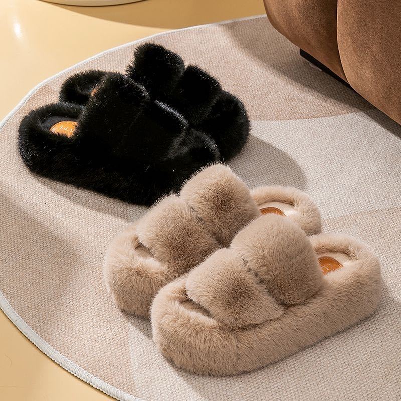 JISAILUN  dép lông dép bông Đế Dày dép quai hậu đế cao 2023 hot trend Siêu nhẹ Dễ dàng phối đồ Hợp thời Đa màu sắc FMR2390J2N 48Z231130