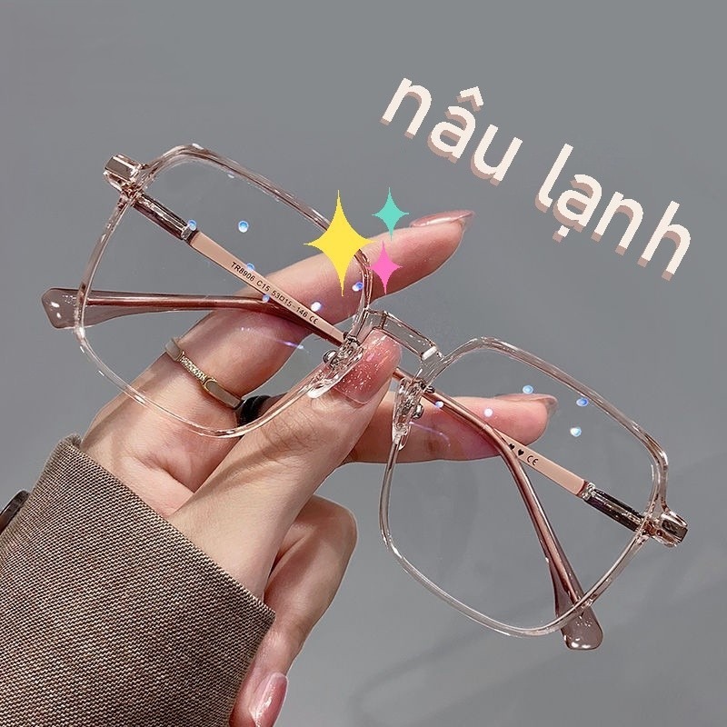 kính thời trang nữ 👓Kính cận thị siêu nhẹ👓độ mẫu nữ phong cách khuôn viên thuần túy,kính 0 độ HJ4235