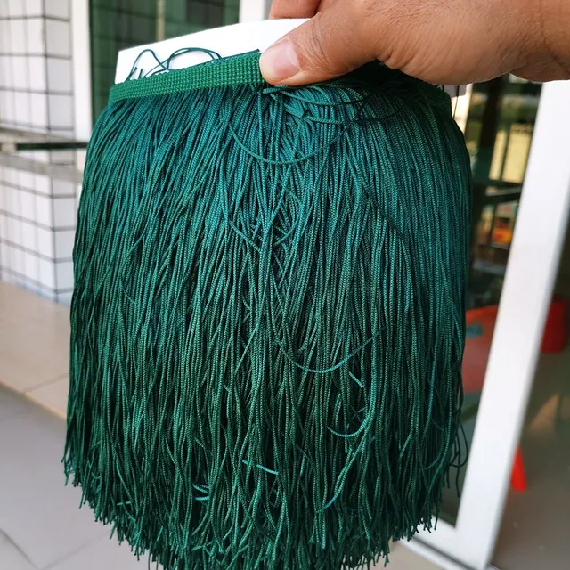 Tua dài 20cm tua rua cắt ren ruy băng tua cho rèm cửa váy tua rua để may trang trí phụ kiện thủ công mỹ nghệ