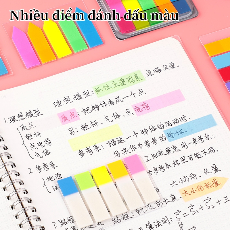 100 Bản ghi nhớ Bookmark Bản ghi nhớ piccination morandi màu văn phòng văn phòng văn phòng