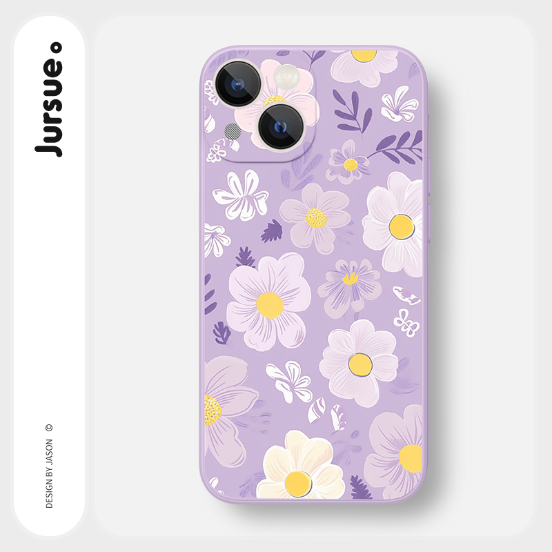 Ốp lưng JURSUE mềm hoạt hình dễ thương đẹp Cho iPhone 15 14 13 12 11 Pro Max SE 2020 X XR XS 8 7 ip 6S 6 Plus XYY4379