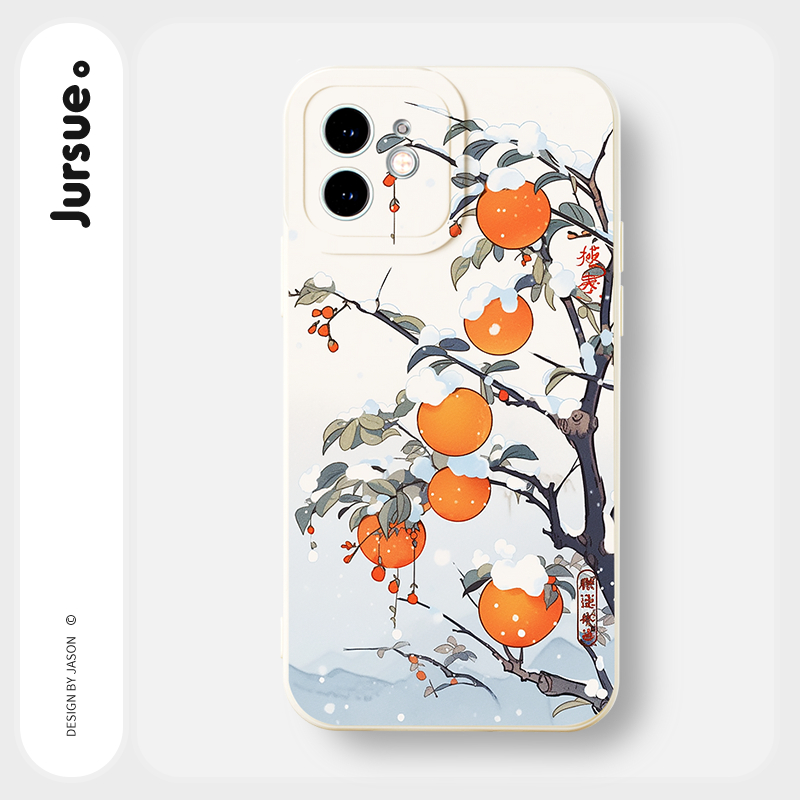 Ốp lưng JURSUE mềm dễ thương đẹp độc lạ Cho iPhone 15 14 13 12 11 Pro Max SE 2020 X XR XS 8 7 ip 6S 6 Plus XYY4372