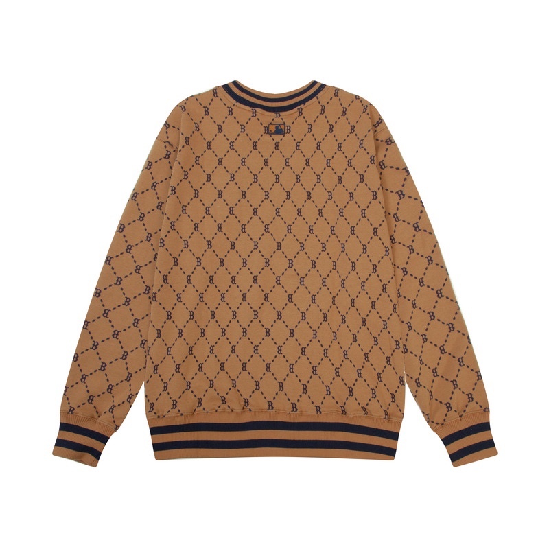 ❤❀  ❤ Mlb Áo Sweater Tay Dài Cổ Tròn Thêu Họa Tiết Thời Trang Cho Nam Nữ