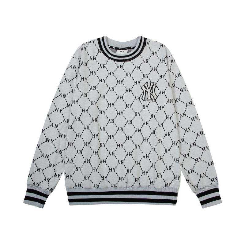 ❤❀  ❤ Mlb Áo Sweater Tay Dài Cổ Tròn Thêu Họa Tiết Thời Trang Cho Nam Nữ