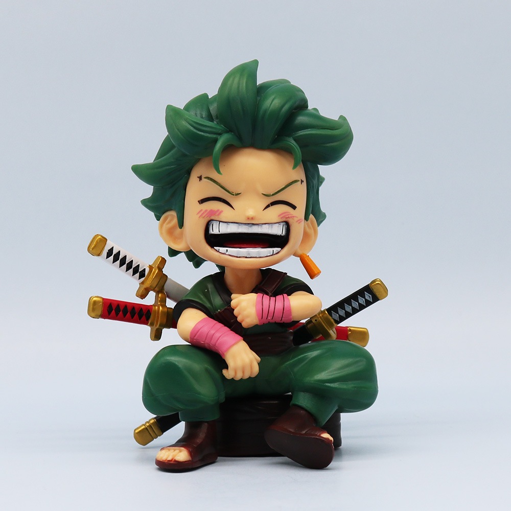 Mô Hình Nhân Vật monkey d luffy Rronoa zoro Đội Mũ Rơm 13cm Bằng pvc Trang Trí Bàn Làm Việc