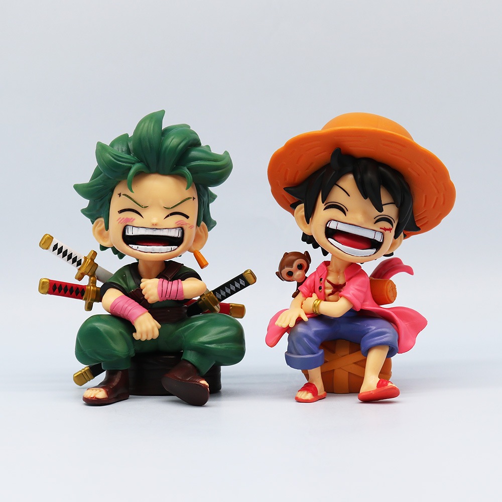 Mô Hình Nhân Vật monkey d luffy Rronoa zoro Đội Mũ Rơm 13cm Bằng pvc Trang Trí Bàn Làm Việc