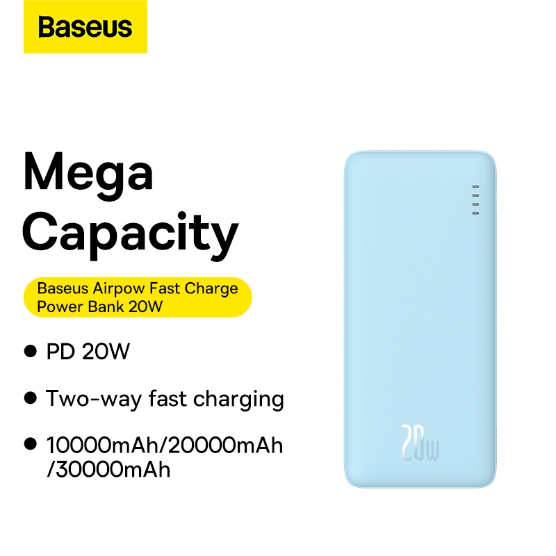 Sạc Dự Phòng baseus 20w 10000mah Cho iphone huawei xiaomi