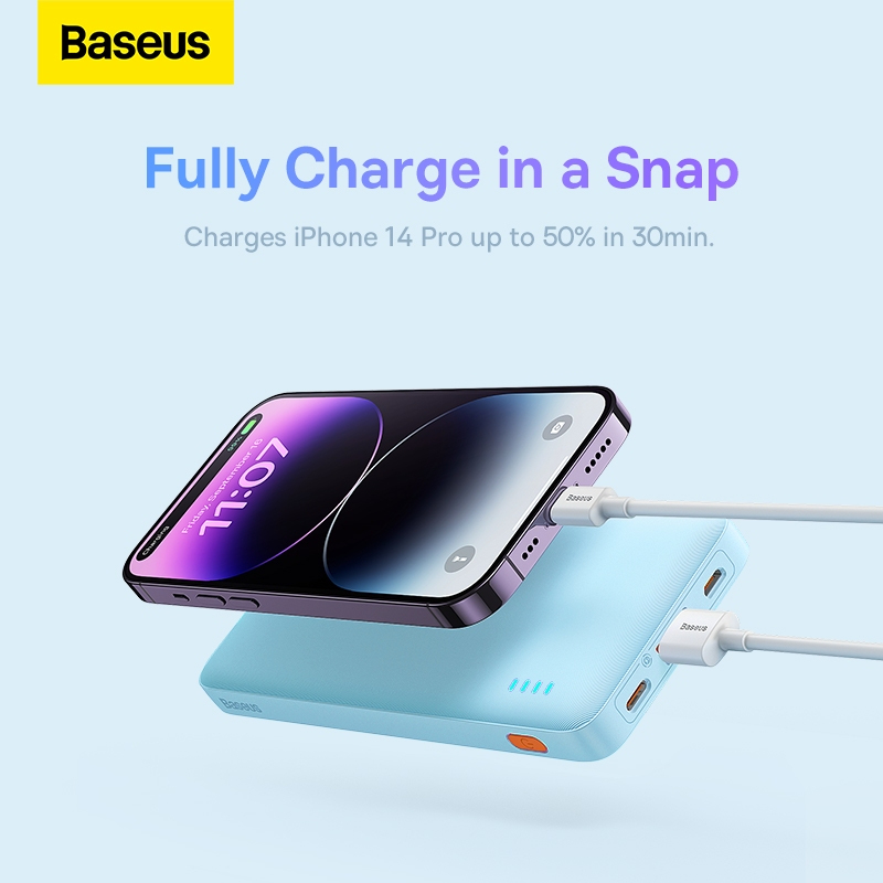 Sạc Dự Phòng baseus 20w 10000mah Cho iphone huawei xiaomi