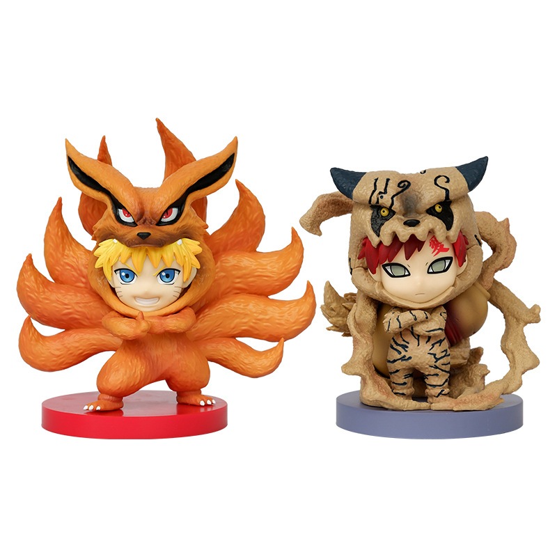 Mô Hình Nhân Vật gaara shukaku uzumaki naruto kyuubi 11.5-14cm Bằng pvc Để Bàn Trang Trí
