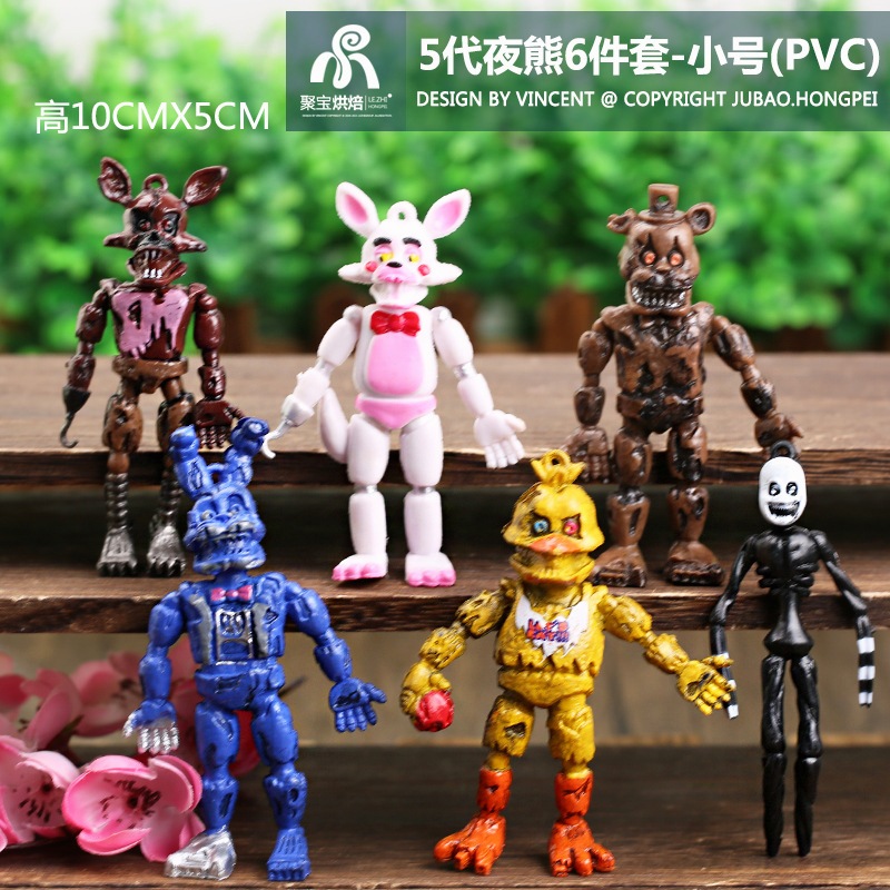 FNAF Five Nights At Freddy’s Mô Hình Đồ Chơi Gấu Teddy Và Five Nights at Freddy's Trong Phim Hoạt Hì