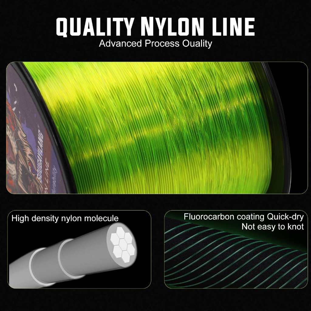 Sougayilang Cuộn Dây Câu Cá 100m Bằng nylon 4 Màu