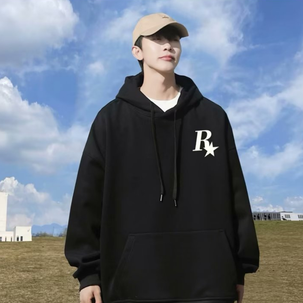 Mới Áo hoodie Dáng Rộng In Chữ Phong Cách Hàn Quốc Thời Trang Cho Nam Và Nữ