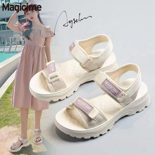 Magicime Giày Sandal Thể Thao Đi Biển Quai Dán Siêu Nhẹ Phong Cách Hàn Quốc Cho Nữ
