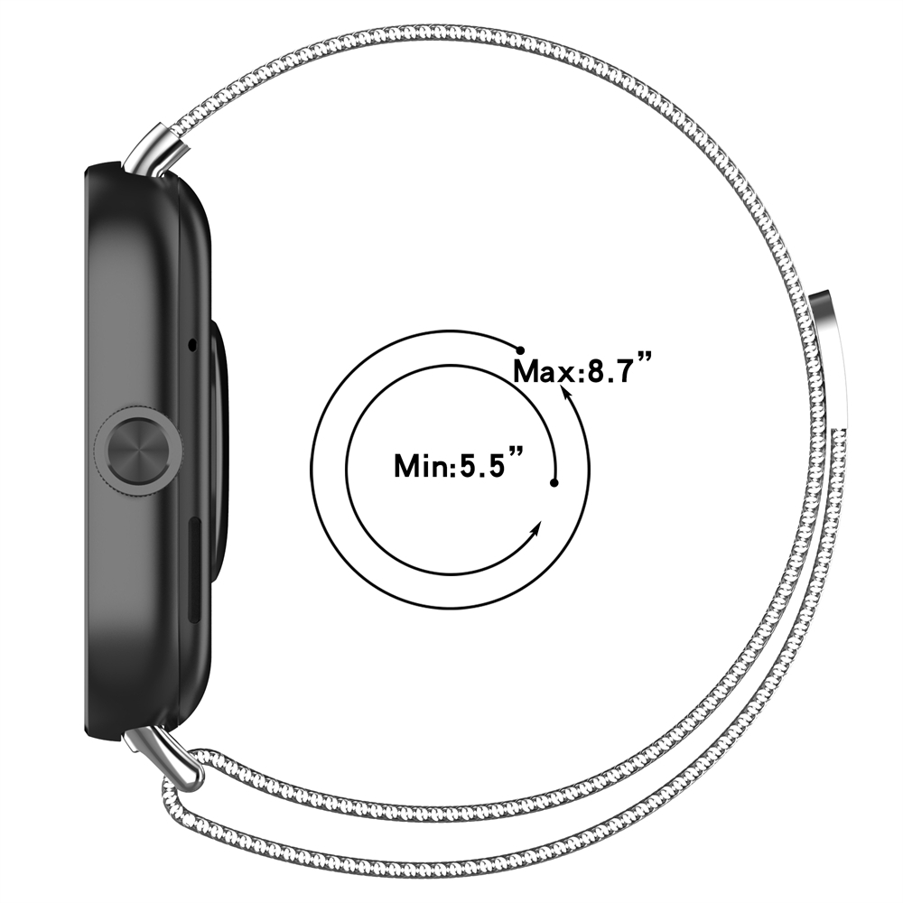 Dây Đeo Inox Khóa Nam Châm Cho Đồng Hồ Thông Minh redmi watch 4