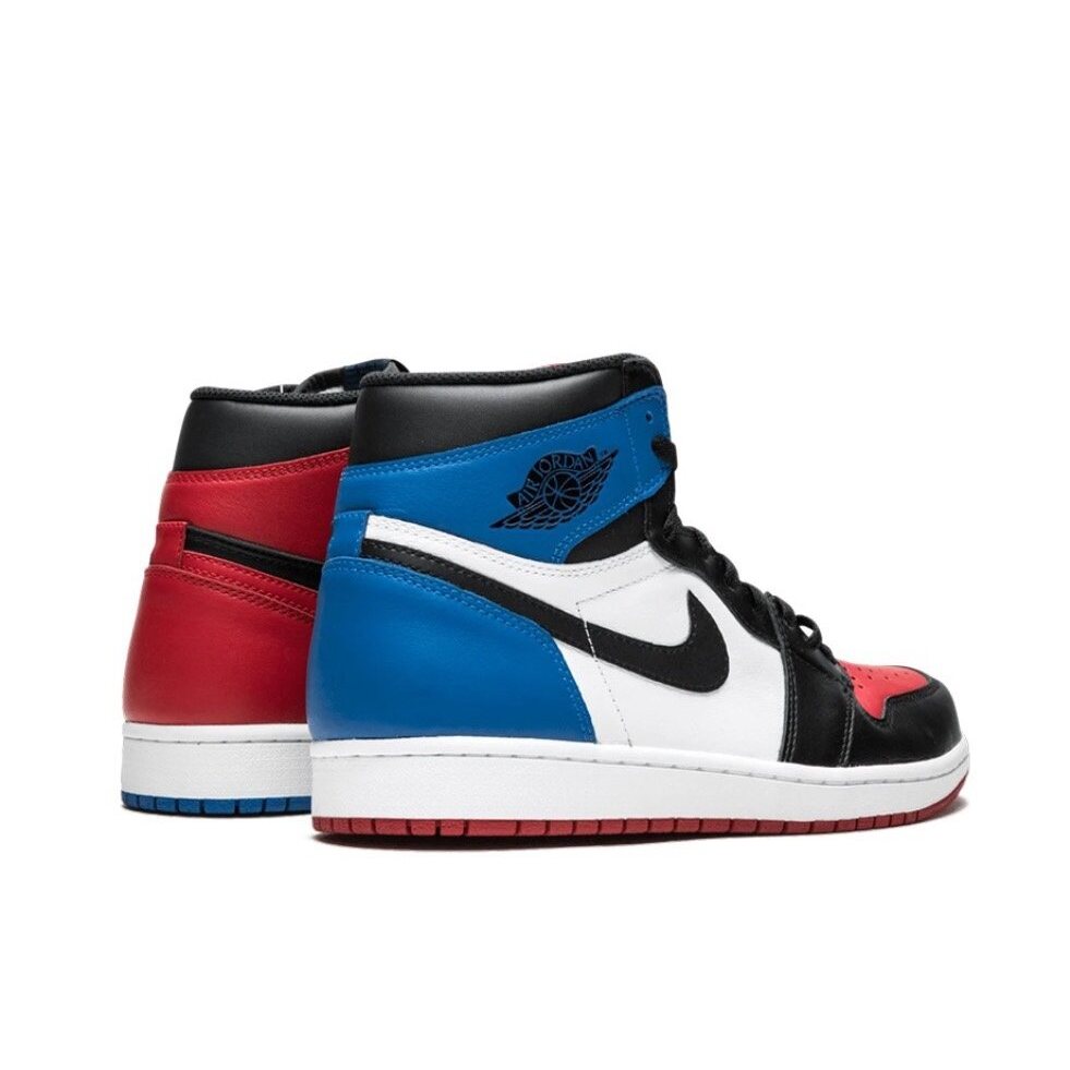 Giày thể thao nam Jordan Air Jordan 1 Retro Top 3 Vịt Vịt Phối Màu Cao Top Giày Bóng Rổ Retro Nam Trắng Xanh Đỏ giày thể thao