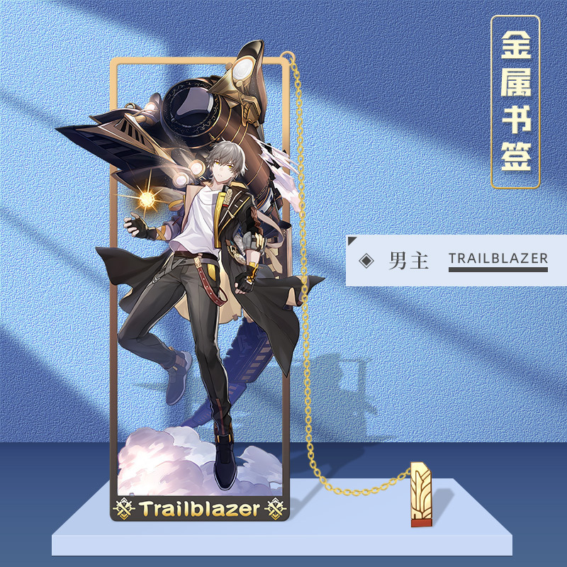 Thẻ Đánh Dấu Trang Sách Bằng Kim Loại Hình game honkai: Starrail imbibitor lunae fuxuan