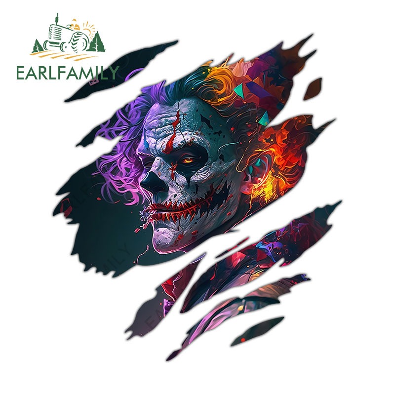 Stickers Dán Trang Trí Xe Hơi / Mô Tô Hình joker 13Cmx11.4Cm Chống Trầy Xước / Thấm Nước