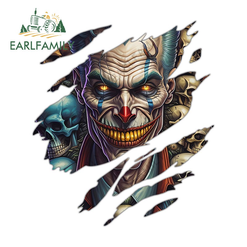 Stickers Dán Trang Trí Xe Hơi / Mô Tô Hình joker 13Cmx11.4Cm Chống Trầy Xước / Thấm Nước