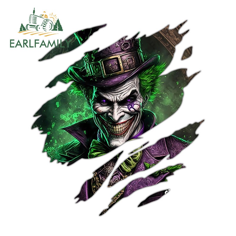 Stickers Dán Trang Trí Xe Hơi / Mô Tô Hình joker 13Cmx11.4Cm Chống Trầy Xước / Thấm Nước