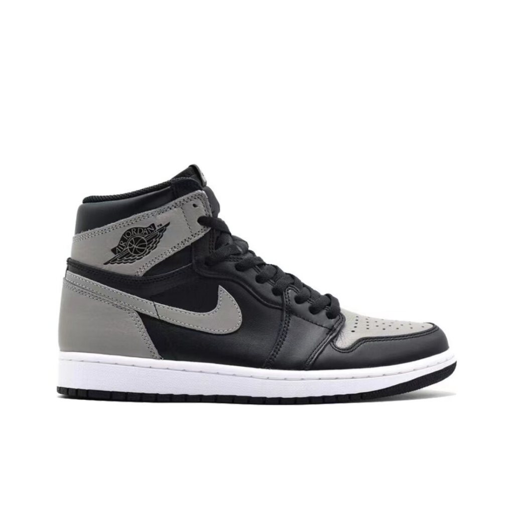 Giày thể thao nam Air Jordan 1 Retro High Shadow Shadow High Top Giày bóng rổ Retro Nam và Nữ Cùng Phong Cách Đen Xám giày thể thao