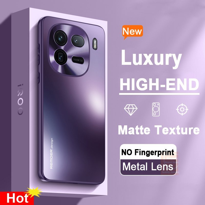 Dành Cho Vivo iQOO 12 Pro Ốp Lưng Thương Hiệu Da Mờ Cho Vivo v29 iQOO 12 Pro iQOO12 x100 Neo8 s17 s1