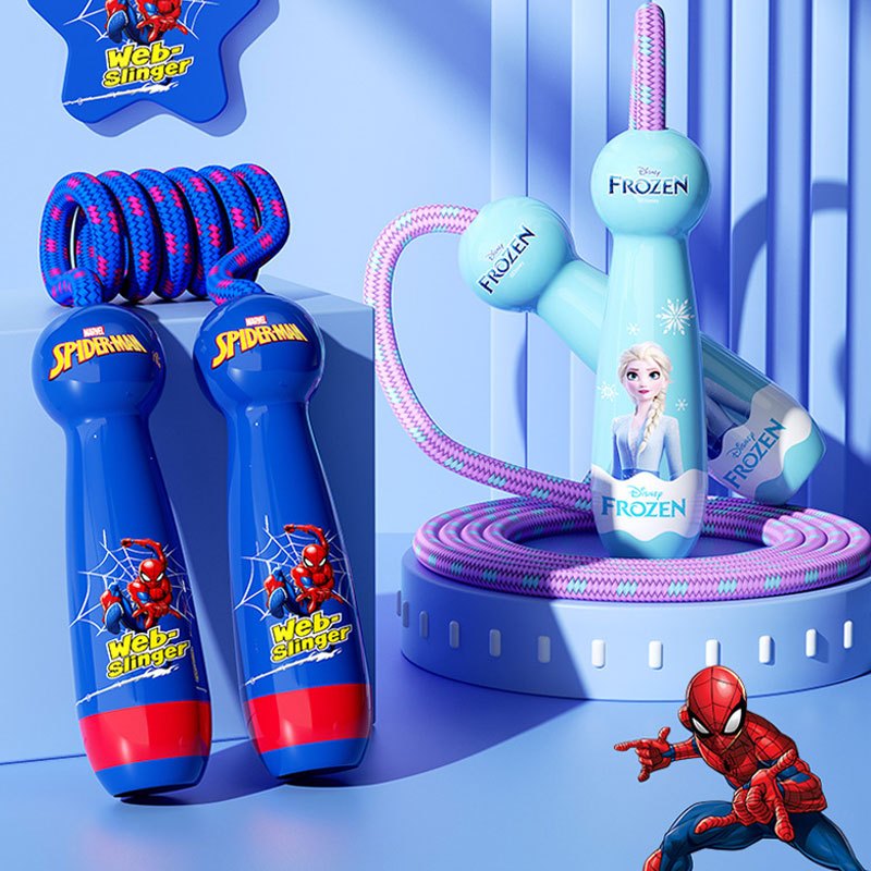 Disney Dây Nhảy Dây Tập Thể Dục Cho Bé Có Tay Cầm Bằng Gỗ 2.6m